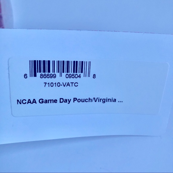 NEW NCAA COLLEGIATE Game Day Pouch Bag VIRGINIA TECH HOKIES VT Maroon - Picture 4 of 10